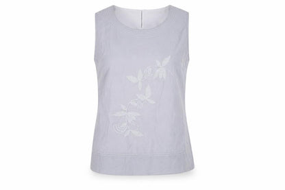 Womens UK Size 10 Jacques Vert Grey Basic Blouse