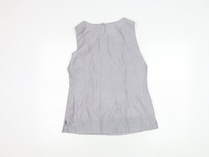 Jacques Vert Women's Grey Sleeveless Blouse Size 10