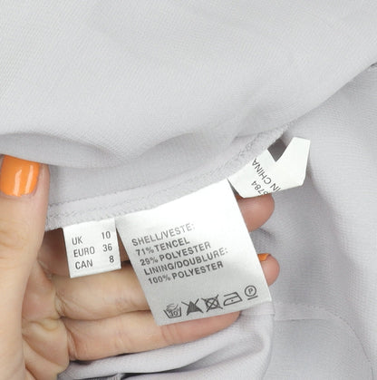 Jacques Vert Women's Grey Sleeveless Blouse Size 10