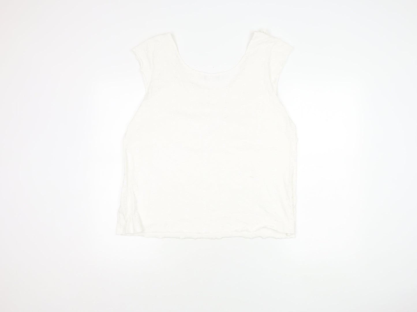 Womens UK Size 22 Marks and Spencer White Basic Tank