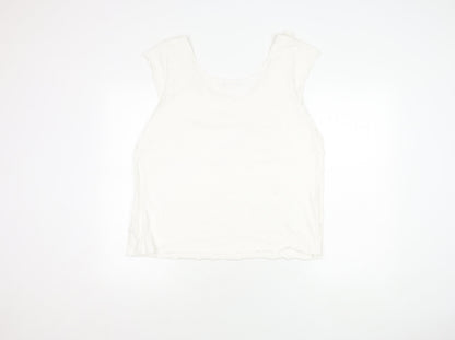 Womens UK Size 22 Marks and Spencer White Basic Tank