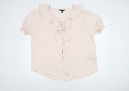 Womens UK Size 22 Friends Like These Pink Basic Blouse