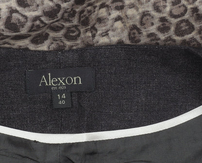 Alexon Women's Brown Animal Print Sleeveless Dress