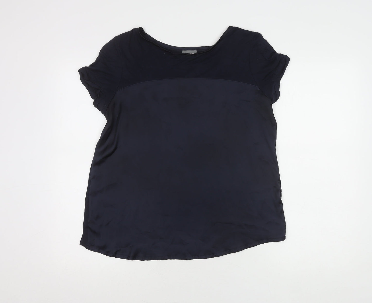 Womens UK Size 14 Phase Eight Blue Basic Blouse