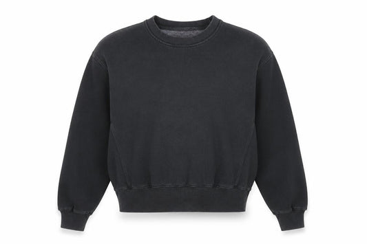 Zara Girls Black Sweatshirt 13-14 Years Cozy Crew Neck
