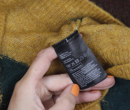 H&M Men's Multicoloured XS Pullover Jumper - Striped