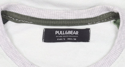 Pull & Bear Men's Multicoloured Pullover Jumper, S