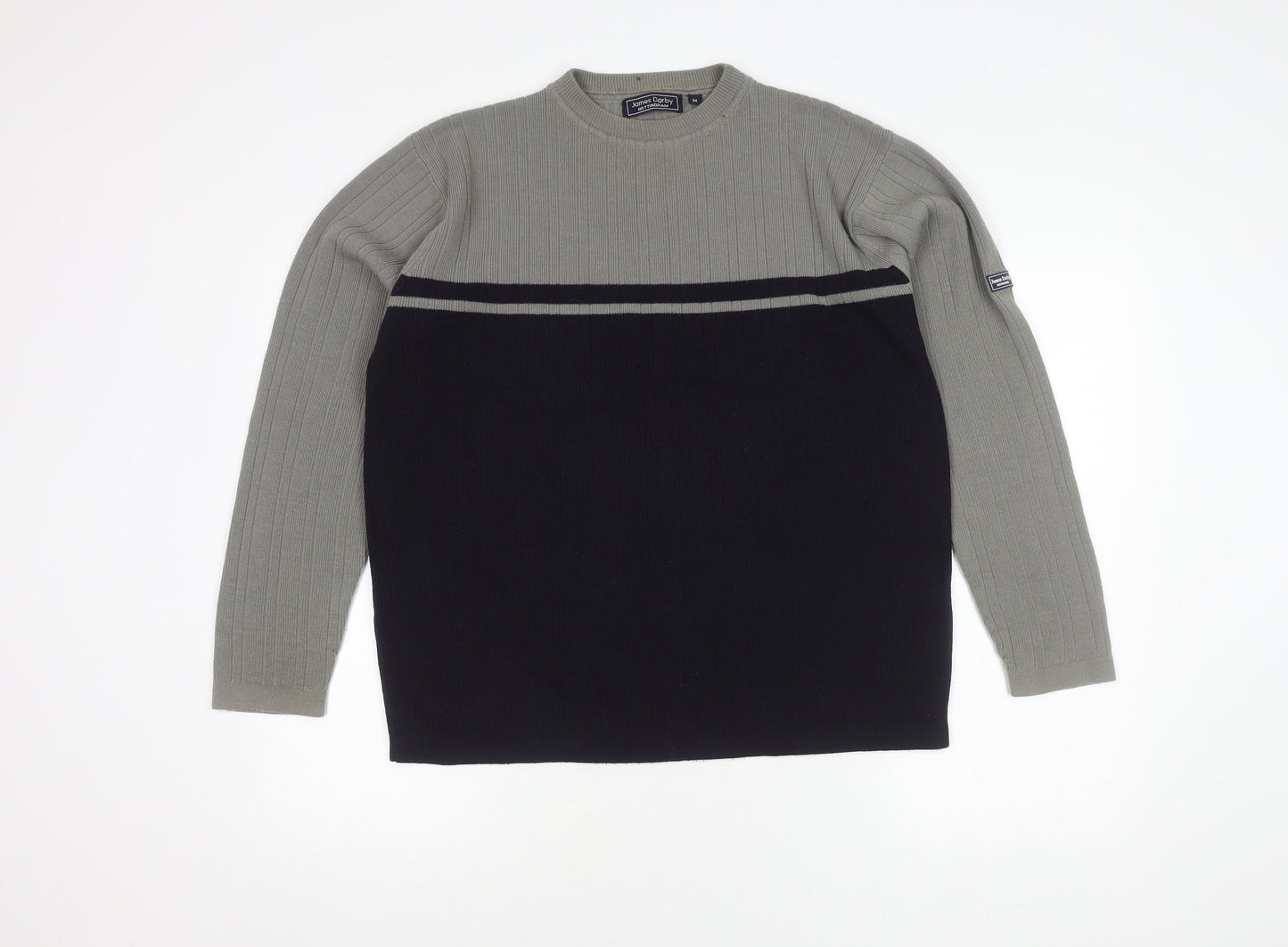James Darby Men's Grey Pullover Jumper M