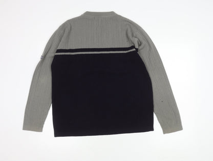 James Darby Men's Grey Pullover Jumper M