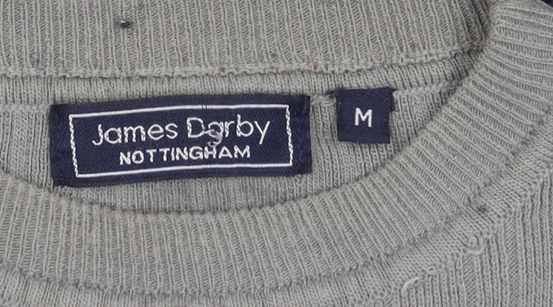 James Darby Men's Grey Pullover Jumper M