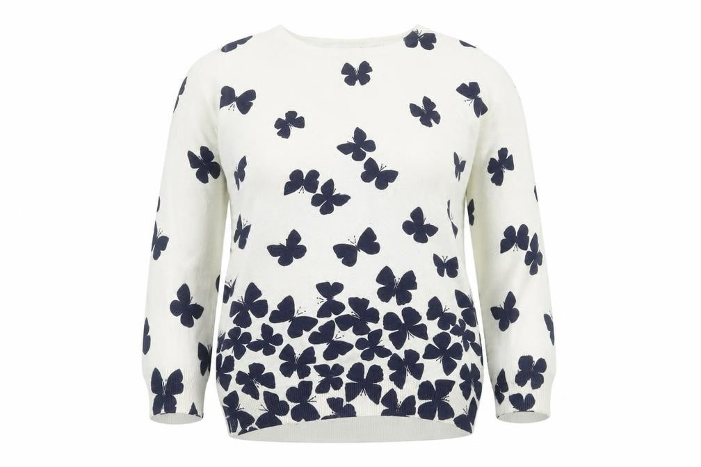Womens UK Size 12 Debenhams White Pullover Jumper