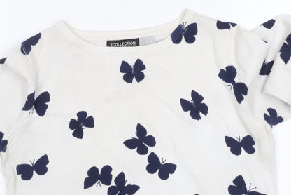 Womens UK Size 12 Debenhams White Pullover Jumper