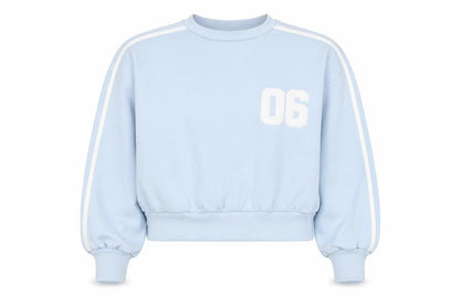 Womens UK Size M Boohoo Blue Pullover Sweatshirt