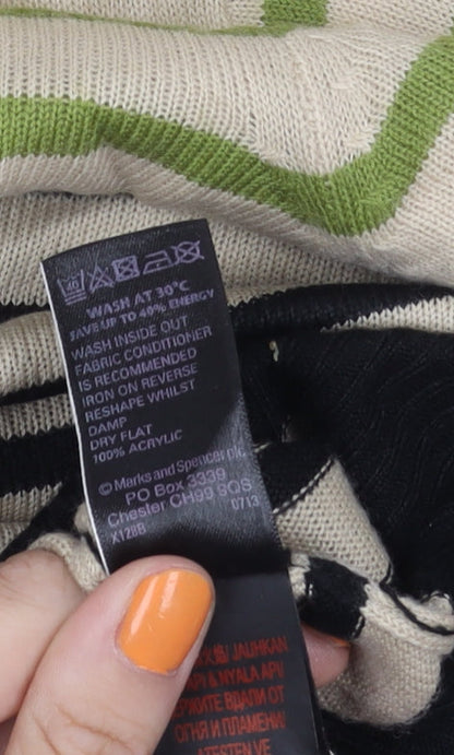 Womens UK Size 14 Marks and Spencer Green Pullover Jumper