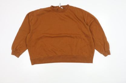 Womens UK Size M H&M Brown Pullover Jumper