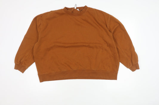 Womens UK Size M H&M Brown Pullover Jumper