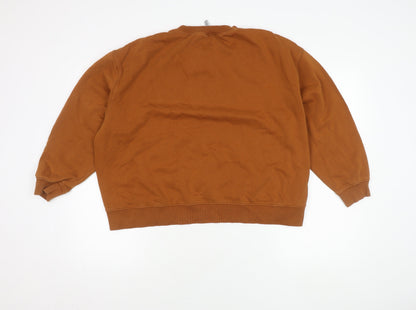 Womens UK Size M H&M Brown Pullover Jumper