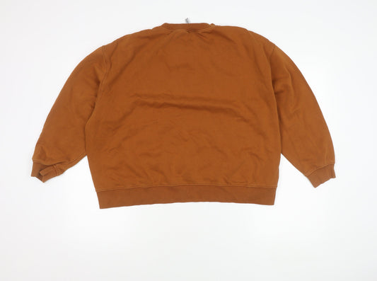 Womens UK Size M H&M Brown Pullover Jumper