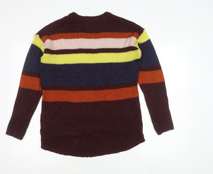 Womens UK Size S New Look Multicoloured Pullover Jumper