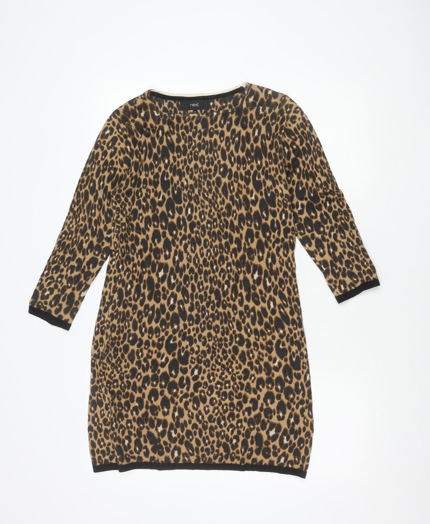 Next Women's Brown Animal Print Dress Size 10