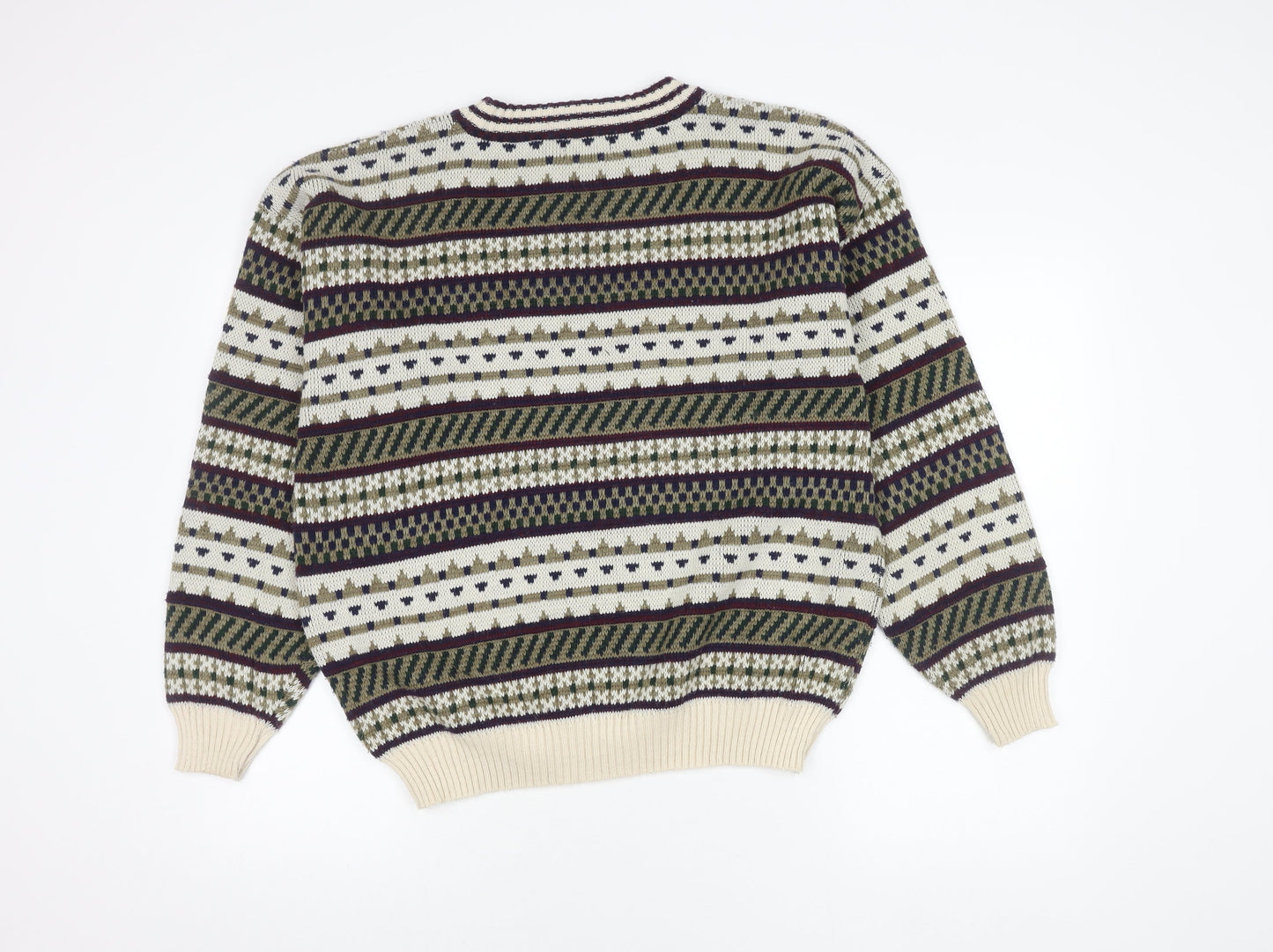 The Men's Store Fair Isle Pullover M Multicoloured