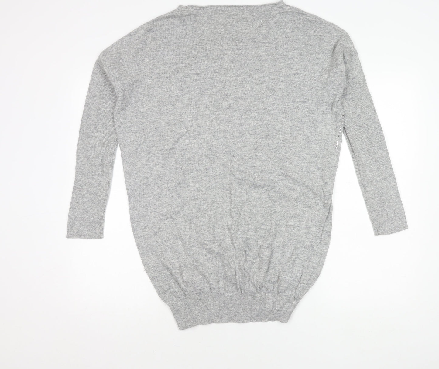 Womens UK Size 10 NEXT Grey Pullover Jumper