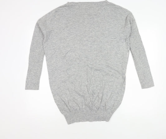Womens UK Size 10 NEXT Grey Pullover Jumper