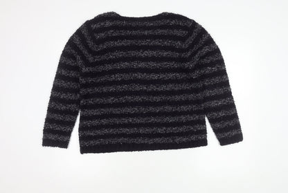 Womens UK Size 14 M&Co Blue Pullover Jumper