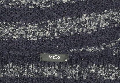 Womens UK Size 14 M&Co Blue Pullover Jumper