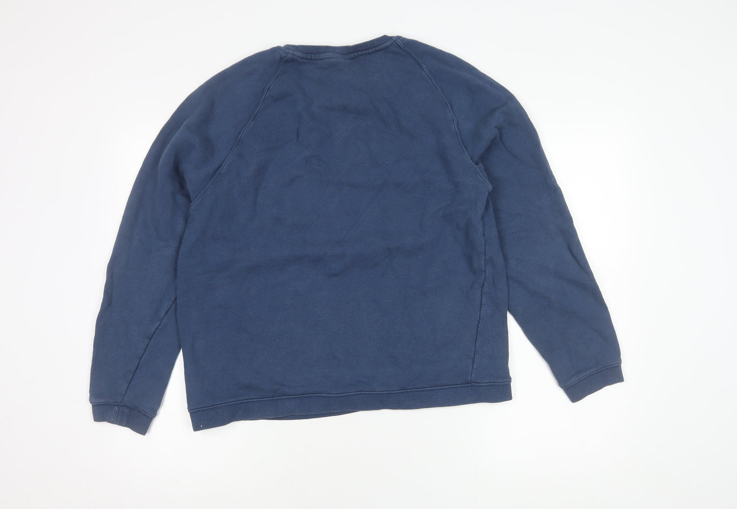 H&M Men's Blue Cotton Pullover Jumper M