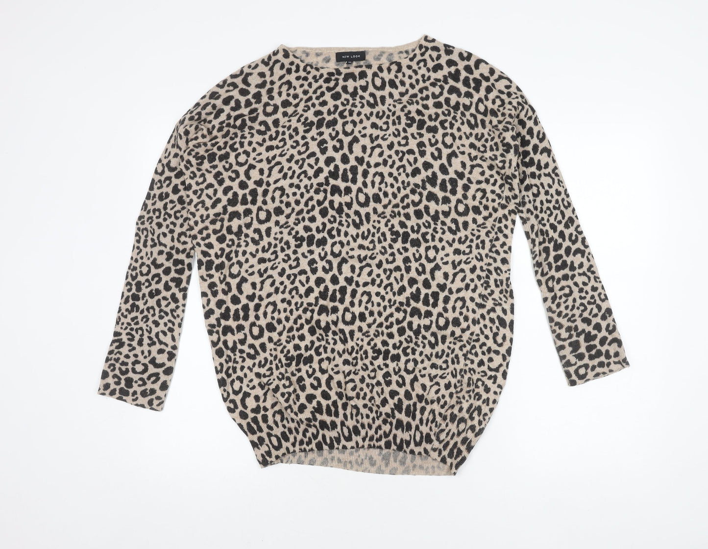 Womens UK Size 12 New Look Beige Pullover Jumper