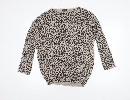 Womens UK Size 12 New Look Beige Pullover Jumper