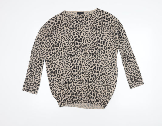 Womens UK Size 12 New Look Beige Pullover Jumper