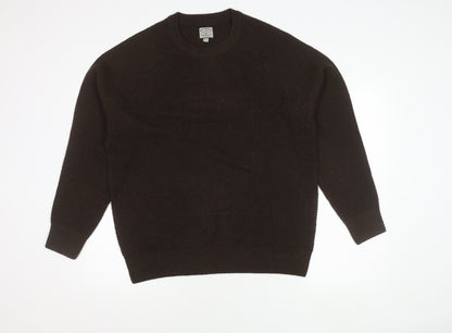 NEXT Men's Brown Pullover Waffle-Knit Jumper L