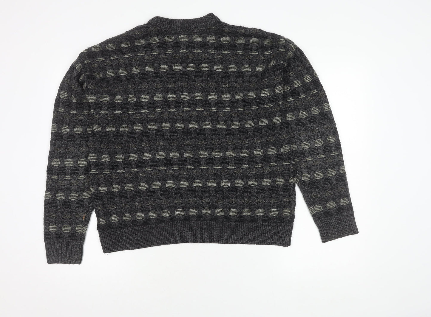 Towncraft Men's Grey Geometric Pullover Jumper S