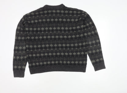 Towncraft Men's Grey Geometric Pullover Jumper S