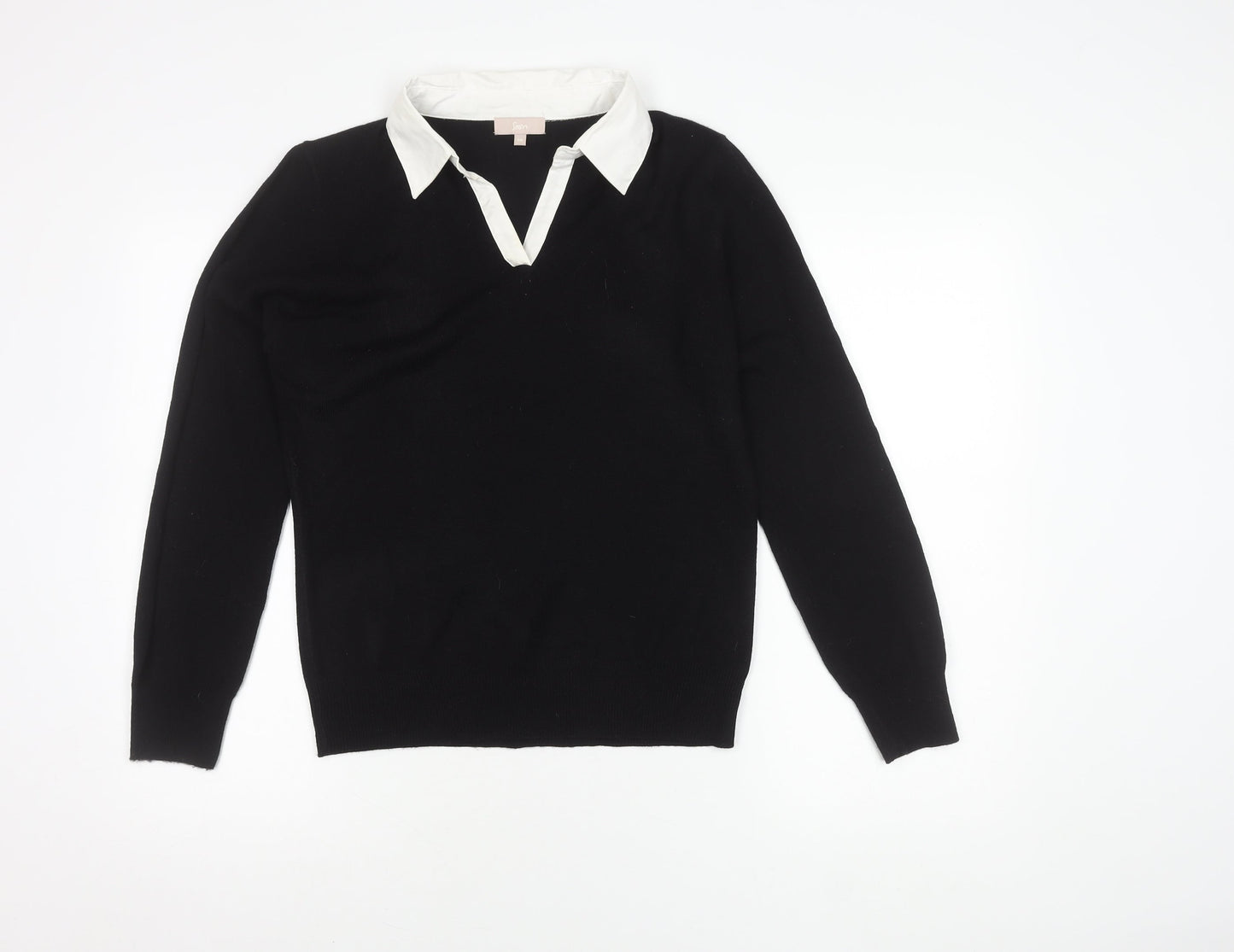 Womens UK Size 14 Soon Black Pullover Jumper
