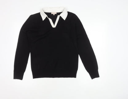 Womens UK Size 14 Soon Black Pullover Jumper