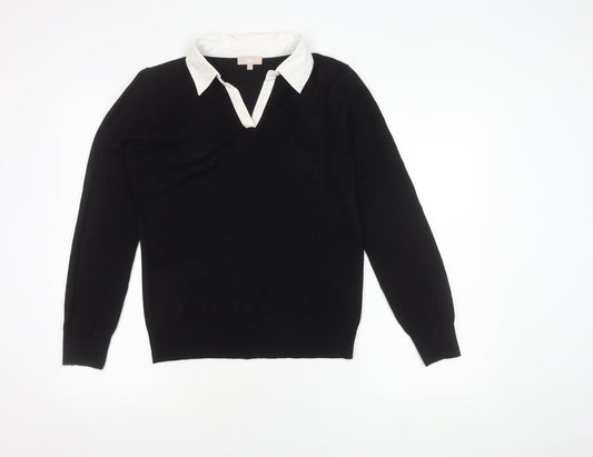 Womens UK Size 14 Soon Black Pullover Jumper