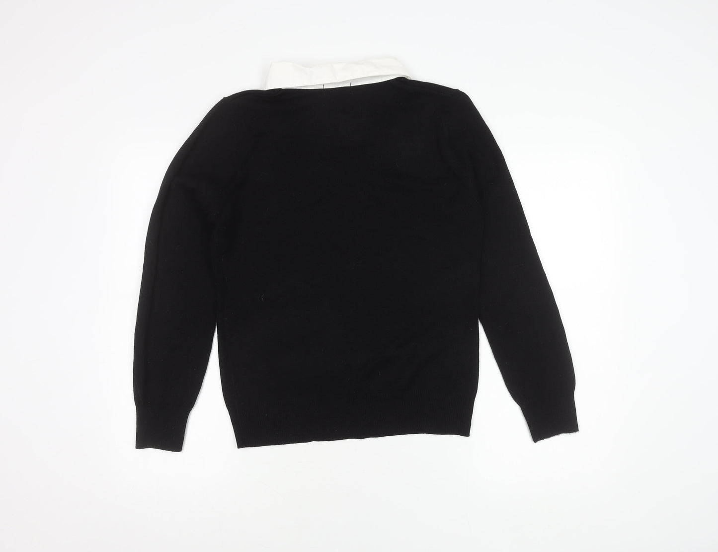 Womens UK Size 14 Soon Black Pullover Jumper