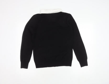 Womens UK Size 14 Soon Black Pullover Jumper