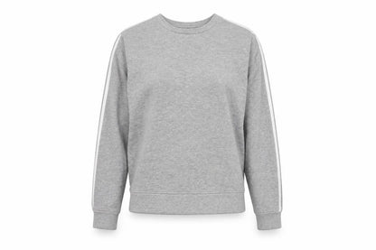 Front view of ASOS Women's Grey Petites Sweatshirt, size 10
