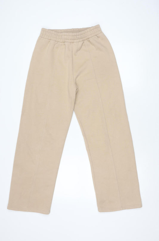RISING Women's Beige XS Sweatpants Casual Cotton Blend