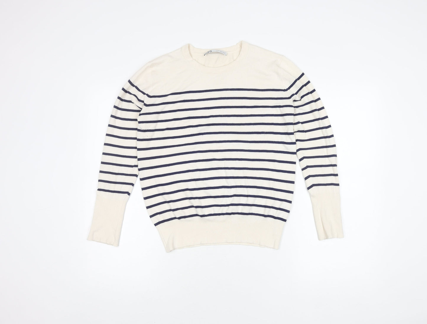 Womens UK Size 16 Zara White Pullover Jumper