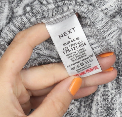 Next Men's Grey V-Neck Jumper Size L Pullover