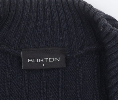 Burton Men's Black Full Zip Jumper L
