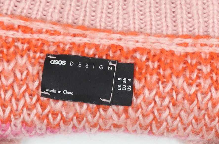 Womens UK Size 8 ASOS Multicoloured Pullover Jumper