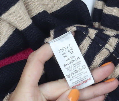 Womens UK Size 10 NEXT Multicoloured Pullover Jumper