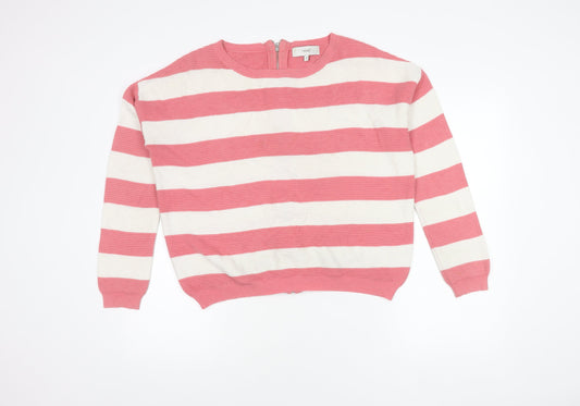 Womens UK Size 10 NEXT Pink Full Zip Jumper