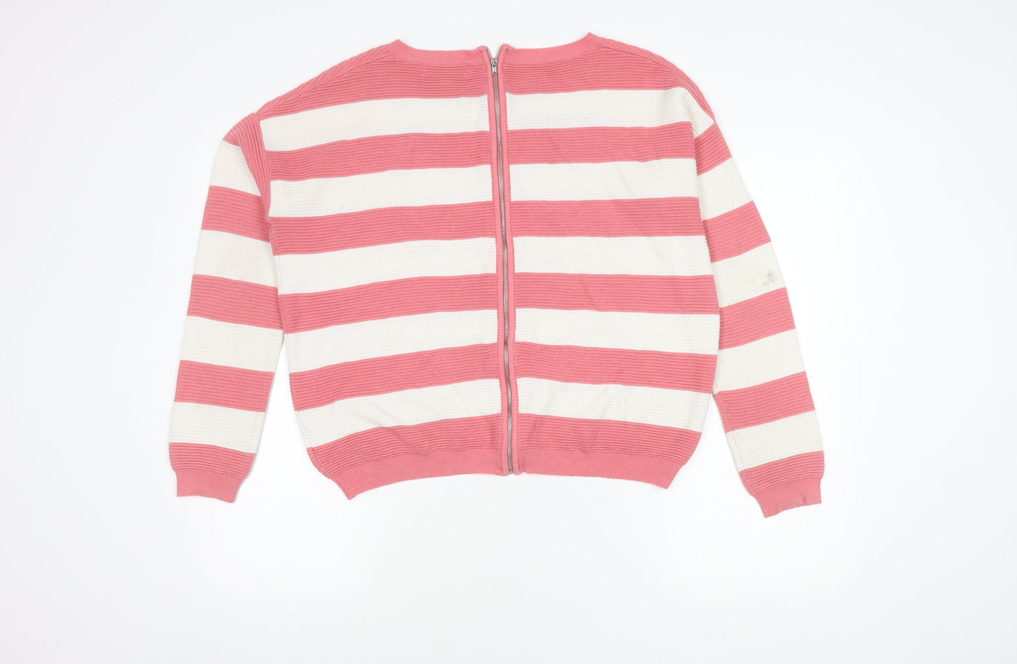Womens UK Size 10 NEXT Pink Full Zip Jumper
